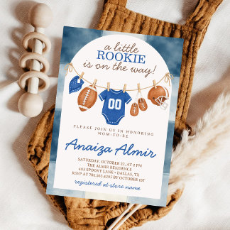 Invitation Vêtements de football pour bébé Little Rookie Baby