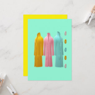 INVITATION VÊTEMENTS DE MODE DE PLATEAU DESIGN