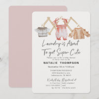 Vêtements pour bébés roses Lave-linge Baby shower