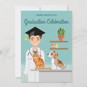Invitation Vétérinaire Étudiant Vétérinaire DVM Graduation