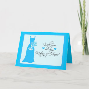 Invitation Veux-tu être ma dame d'honneur?