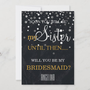 Invitation Veux-tu être ma demoiselle d'honneur ?