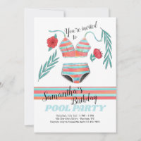 Vibes d'été Fête de la piscine d'anniversaire