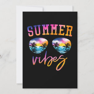 Invitation Vibes D'Été Lunettes De Soleil Avec Palm Tree Funn