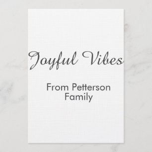 Invitation Vibes joyeuses rouge Noël ajouter nom de famille d