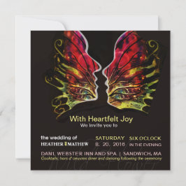 Invitation Vibrance Abstraite fleur sauvage