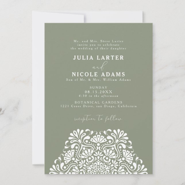 Invitation Vibrant Mexican Fiesta Rainbow Mandala Wedding (Devant)
