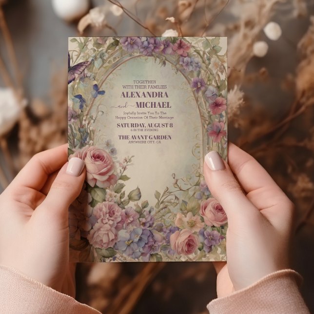 Invitation Victorian Royal Elegance Mariage (Créateur téléchargé)