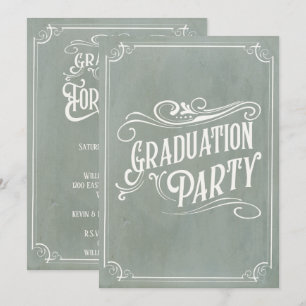 Invitation Victorian Vintage Graduation Party
