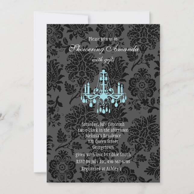 Invitation victorien de Fête de la mariée de (Devant)