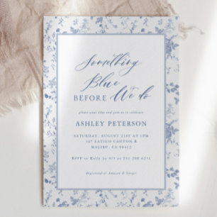 Invitation Victorien Quelque chose de bleu Nous faisons Weddi