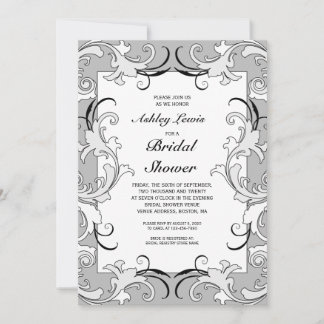 Invitation victorienne de Fête de la mariée de