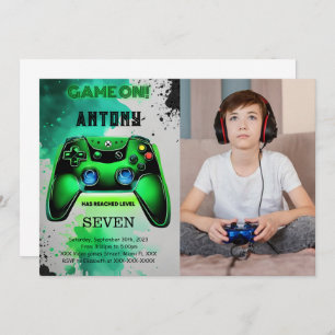 Invitation Vidéo Jeu Anniversaire Photo