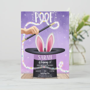 Invitation Vidéo Magique Violet Anniversaire