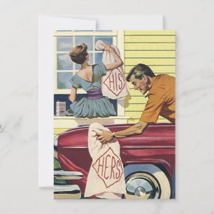 Invitation Vierge Faire-part Son Style Rétro