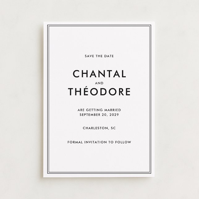 Invitation Vieux argent | Luxe Tranquille | Noir et blanc cas (Créateur téléchargé)