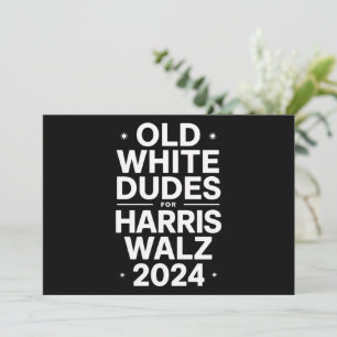 Invitation Vieux Blancs pour la Politique Démocratique Harris