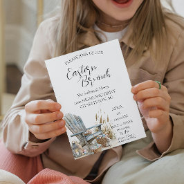 Invitation Vieux fauteuil autour des oeufs Brunch de Pâques