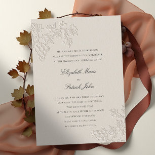 Invitation Vigne d'automne Vignoble Classique Moderne Mariage