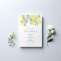 Vignes bleu clair et jaune citron assez mariage