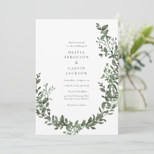 Invitation Vignes vertes Jardin Mariage