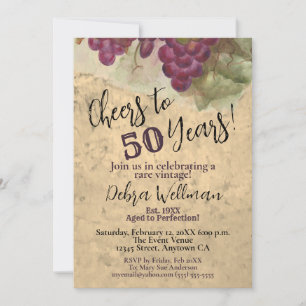 Invitation Vignoble 60e Anniversaire Félicitations pour 60 An