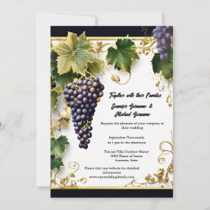 Invitation Vignoble campagne vigne vigne verdure toscane