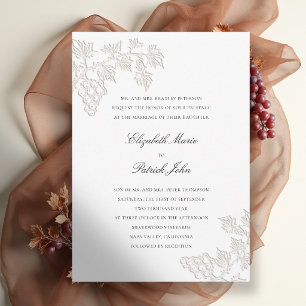 Invitation Vignoble d'automne Winery Moderne Classique Mariag