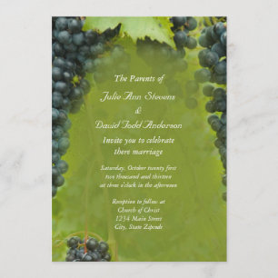 Invitation Vignoble Mariage à thème