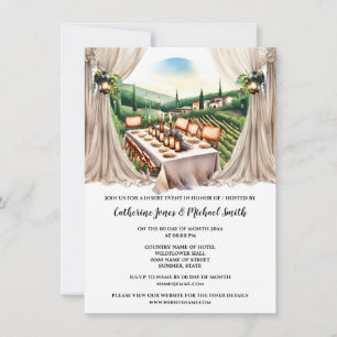 Invitation Vignoble toscan ferme à vin mariage