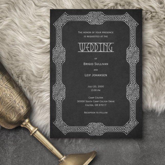 Invitation Viking Celtic Gamer Mariage (Créateur téléchargé)