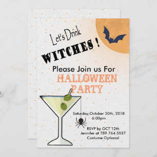Invitation Vin d'Halloween