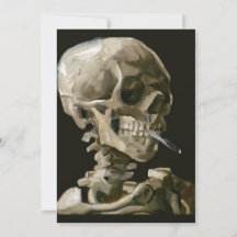 Vincent van Gogh Crâne Brûlant une Cigarette Beaux