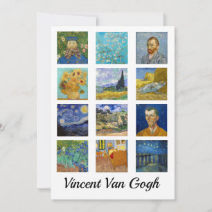 Invitation Vincent Van Gogh - Grille des chefs-d'oeuvre