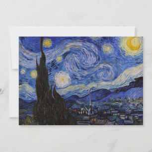 Invitation Vincent Van Gogh - La Nuit étoilée