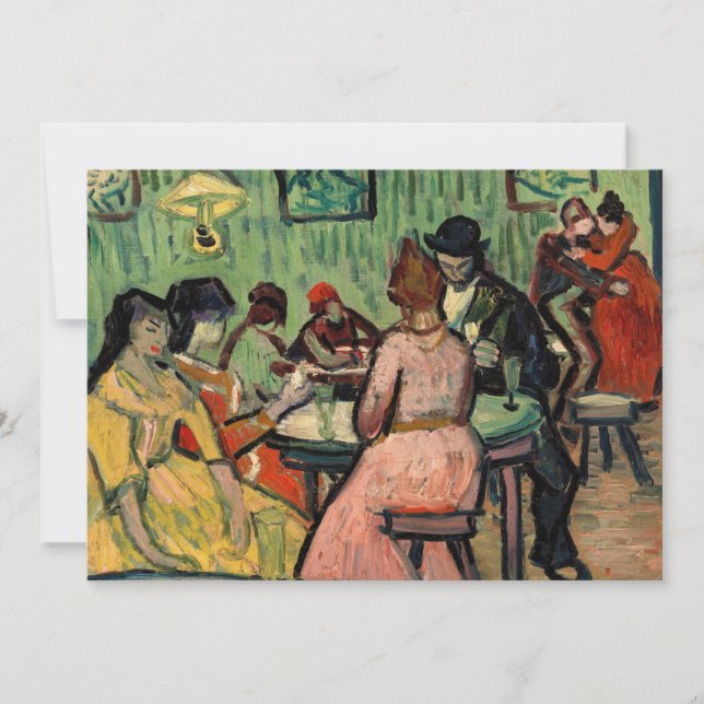 Invitation Vincent van Gogh - Le Brothel (Devant)