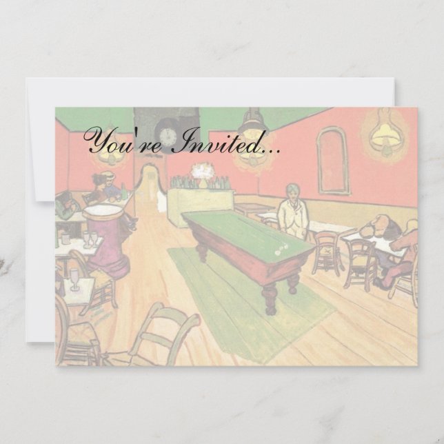 Invitation Vincent Van Gogh - Le Café De Nuit À Arles (Devant)