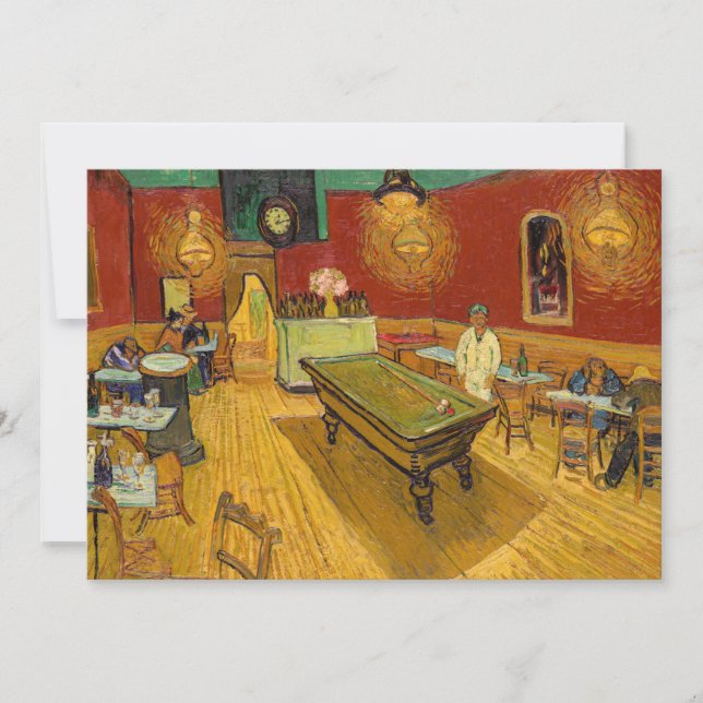 Invitation Vincent van Gogh - Le Night Café (Devant)