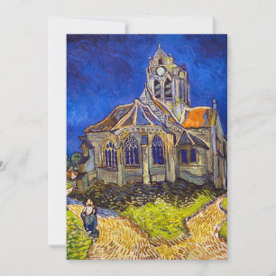 Invitation Vincent van Gogh - L'église d'Auvers-sur-Oise