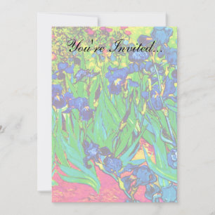 Invitation Vincent Van Gogh - Les Iris - Amoureux des Fleurs 