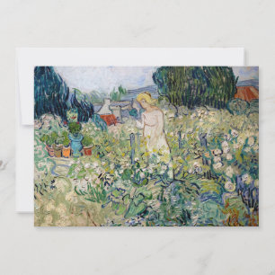 Invitation Vincent van Gogh - Mademoiselle Gachet dans son ja
