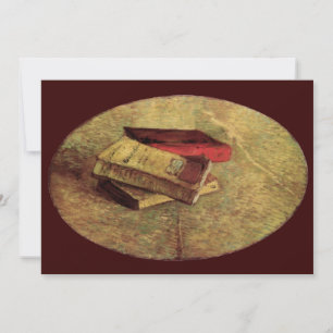Invitation Vincent van Gogh - Nature morte avec trois livres