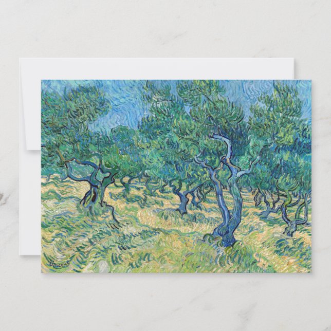 Invitation Vincent van Gogh - Olive Grove (Devant)