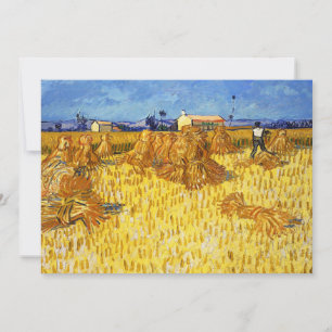 Invitation Vincent van Gogh - Récolte en Provence