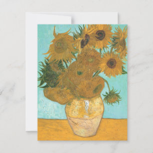 Invitation Vincent van Gogh - Vase avec douze tournesols