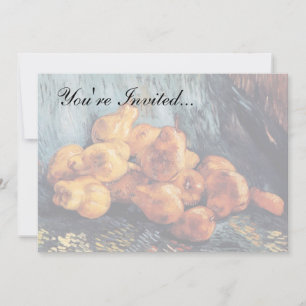 Invitation Vincent Van Gogh - Vie morte avec poires Art