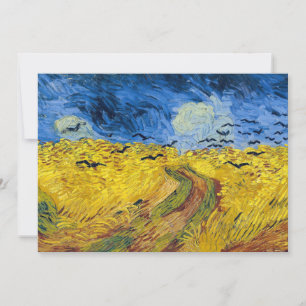 Invitation Vincent van Gogh - Wheatfield with Crows