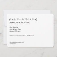 Vingt-cinq avec des informations sur l'invitation