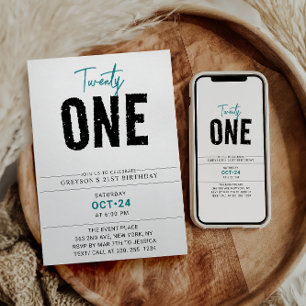 Invitation Vingt et un   21e anniversaire de la géométrie col