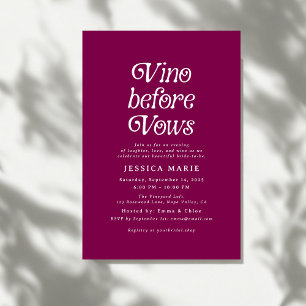 Invitation Vino avant les fenêtres   Fête des mariées Vin Rét